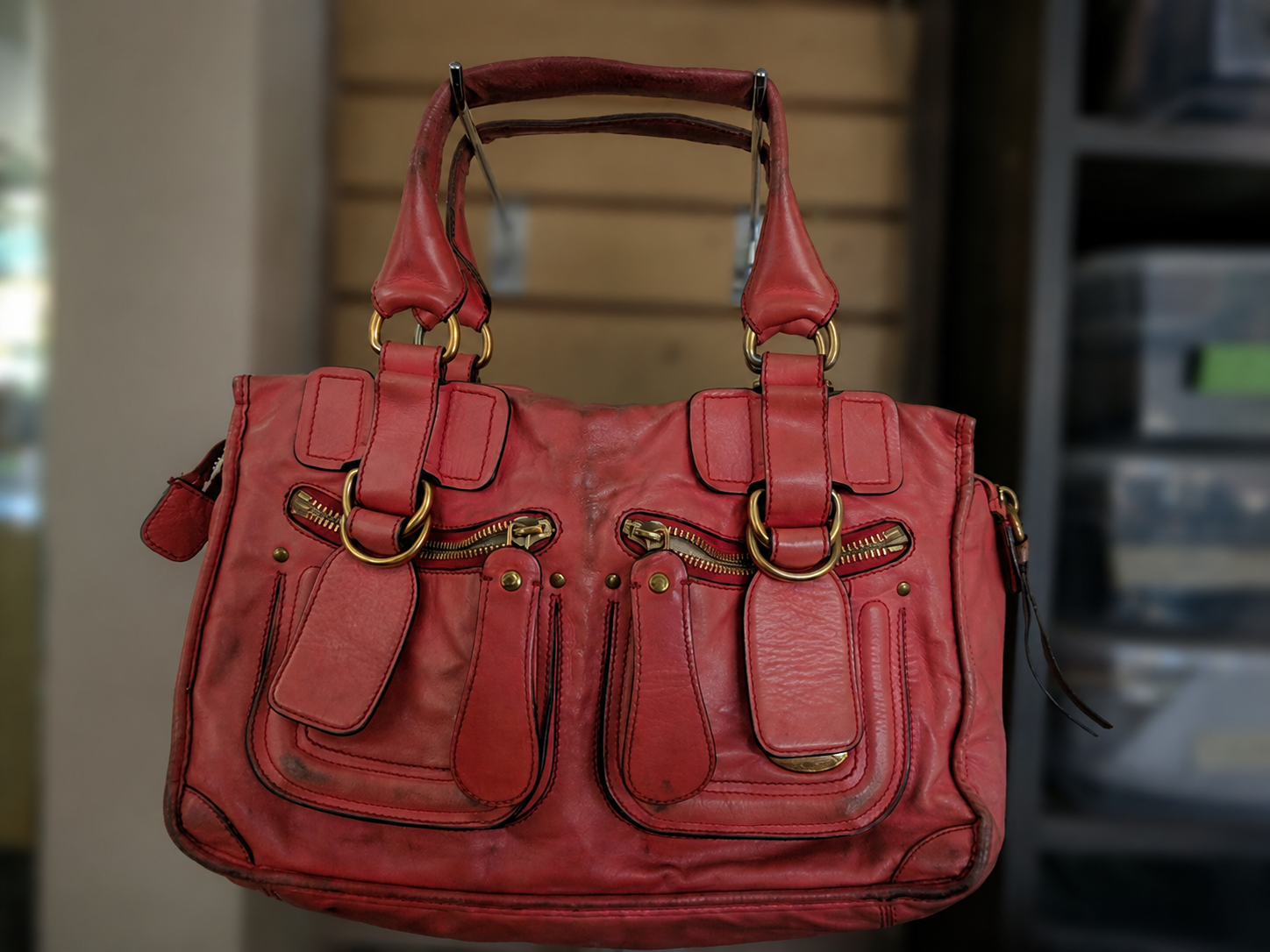 Luxury Red Handbag